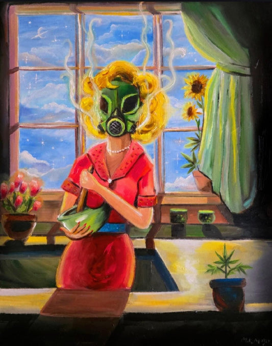 "Momma Is Baking" - Oil On Canvas, 16x20