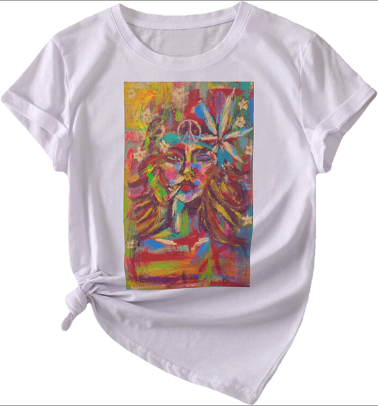 Goddess Smoke Girl Cozy Tee