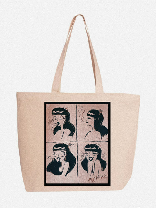 "Coughing fit" Large Tote Bag
